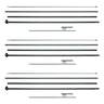Feather Flag Pole Kit 3 Packs Swooper Flag Pole 16.3 ft with Ground Stakes