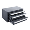 Drill Bit Dispenser Cabinet, Three-Drawer Drill Bit Organizer Cabinet for 1mm to 13mm, Steel Drill Dispenser Organizer Cabinet with Labels, Stackable Drill Dispenser for Drill Bit Storage