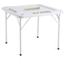Mahjong Table 4 Player Folding Card Table & 4 Cup Holders Chip Trays White