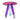 Round Iridescent Side Table, Acrylic End Table, Clear Rainbow Acrylic Coffee Table for Drink, Food, Snack used in Living Room, Bedroom, and Study