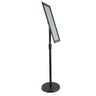 Pedestal Sign Holder, 11 x 17 Inch Vertical and Horizontal Adjustable Poster Stand, Heavy-Duty Floor Standing Sign Holder with Round Base for Display, Advertisement, and Outdoor, Black