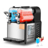 Commercial Slushy Machine, 3LX2 Tank Slush Drink Maker, 340W Frozen Drink Machine with Temperature Preservation, Stainless Steel Home Slush Frozen Drink Machine with Automatic Clean, Black