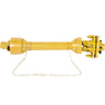 PTO Shaft, 1-3/8" PTO Drive Shaft, 6 Spline Both Ends PTO Driveline Shaft, Series 4 Tractor PTO Shaft, 31.5"-41" Brush Hog PTO Shaft, Yellow PTO Shaft w/Slip Clutch for Bush Hog/Finish Mower
