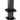 Cable Railing Post, 36" x 2" x 2" Steel Level Deck Railing Post Without Holes, SUS304 Stainless Steel Cable Rail Post, Stair Handrail Post with Horizontal and Curved Bracket, 1-Pack, Black