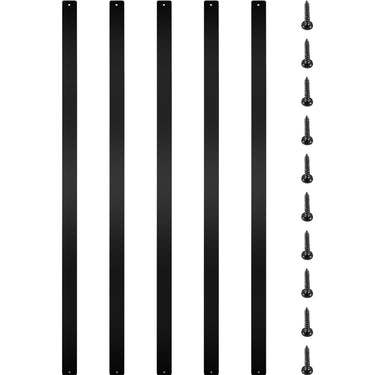 Deck Balusters, 76 Pack Metal Deck Spindles, 29.5"x1" Staircase Baluster with Screws, Aluminum Alloy Deck Railing for Wood and Composite Deck, Stylish Baluster for Outdoor Stair Deck Porch