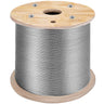 Stainless Steel Cable 3/16"x 1000ft, T316 Marine Grade Deck Cable Railing, 1x19 Strands Construction Braided Aircraft Cable for Deck Rail String Lights Hanging Porch Fence DIY Baluster