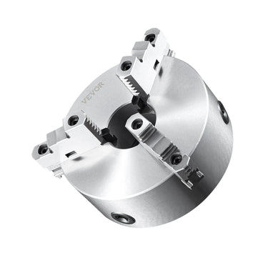 3-Jaw Lathe Chuck, 8'', Self-Centering Lathe Chuck, 0.16-8 in/4-200 mm Clamping Range with T-key Fixing Screws Hexagon Wrench, for Lathe 3D Printer Machining Center Milling Drilling Machine