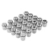 25 pcs ER32 Collet Set, 1/16''-13/16'', ER32 Spring Collet Chuck Set, 0.0006"/15 μm TIR Lathe Chuck Tool with 25 Labeled Storage Boxes, for CNC Engraving Machine Milling Lathe Tool Drill Press