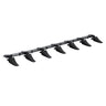 Bucket Tooth Bar, 60'', Heavy Duty Tractor Bucket 7 Teeth Bar for Loader Tractor Skidsteer, 4560 lbs Load-Bearing Capacity Bolt On Design, for Efficient Soil Excavation and Bucket Protection