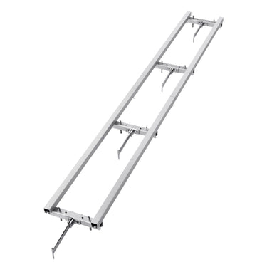 Rail Mill Guide System, 9 ft Milling Guide, 4 Crossbar Kits Chainsaw Mill Rail Guide, Aluminum Adjustable Saw Mill Rail System Work with Chainsaw Mills for Builders and Woodworkers