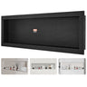 Shower Niche Ready for Tile 16" x 50", Single Shelf Organizer, Square Corners Wall-inserted Niche Recessed, Sealed Protection Modern Soap Storage Niche for Shower Bathroom, Black