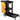 Cleaning Cart, 3-Shelf Commercial Janitorial Cart, 200 lbs Capacity Plastic Housekeeping Cart, with 25 Gallon PVC Bag and Cover, 47 x 20 x 38.6in, Yellow&Black