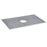 Shower Curb Kit, 60"x38" Shower Pan Kit with 6.3" Central Drain, Lightweight EPS Shower Installation Kits with 2 Waterproof Cloths, Shower Pan Slope Sticks Fit for Bathroom