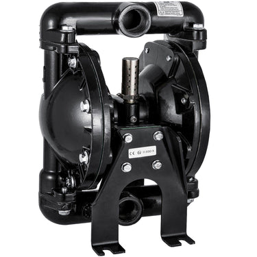 Air-Operated Double Diaphragm Pump 1 inch Inlet Outlet Aluminum 35 GPM Max 120PSI for Industrial Use, QBY4-25LF46-1inch-35