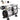 Aerator, 550W Power 5.2CFM for Up to 3 Acre 50' Includes 3/4 HP Compressor & Timer & Valves, Air Compressor for Deep Water Oxygen Circulation, for Pond, Lake, No Diffuser, Black