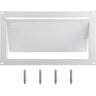 Flood Vent, 8" Height x 16" Width x 2" Depth Foundation Flood Vent,to Reduce Foundation Damage and Flood Risk, White, Wall Mounted, for Crawl Spaces, Garages & Full Height Enclosures