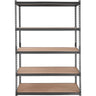 Storage Shelving Unit, 5-Tier Adjustable, 2000 lbs Capacity, Heavy Duty Garage Shelves Metal Organizer Utility Rack, Black, 48" L x 24" W x 72" H for Kitchen Pantry Basement Bathroom Laundry