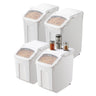 3.5Galx2 + 4.5Galx2 Ingredient Storage Container Airtight Kitchen Bin