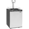 Beer Kegerator Draft Beer Dispenser Full Size Keg Refrigerator Dual Tap