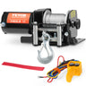 Electric Winch ATV UTV 2000 lb Steel Cable IP 55 Waterproof Wired Control