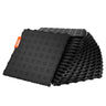 Garage Tiles Interlocking, 12 x 12 x 0.53 inch 25 Pack Garage Floor Covering Tiles, Non-Slip Double-Sided Texture Garage Flooring Tiles, for Garages, Basements, Repair Shops, Black