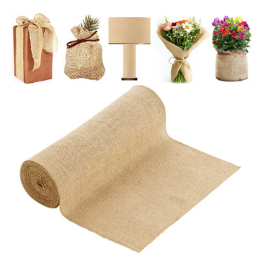 Burlap Fabric Roll Burlap Tree Wrap 14 in x 30 ft for Crafts & Plants