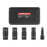 Lug Nut Impact Socket Set 1/2 in Drive Metric and SAE 6-Point Flip Socket