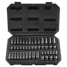 Impact Sockets Set 48pcs 6-Point 1/4" Drive Bit Ratchet Tool Kit Case