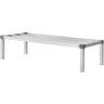 Newly Upgraded!Aluminum Dunnage Rack Stationary Dunnage Rack 48' x 20' x 12' Storage Rack