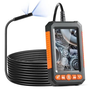 Endoscope Camera with Lights Dual Lens Borescope 16.4FT Cable 4.3" Screen