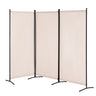 Room Divider, 3 Panel Room Divider, Folding Privacy Screen and Portable Partition Divider for Room Separation, Freestanding Room Partitions for Office, Bedroom, Living Room, Beige