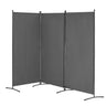 Room Divider, 3 Panel Room Divider, Folding Privacy Screen and Portable Partition Divider for Room Separation, Freestanding Room Partitions for Office, Bedroom, Living Room, Grey