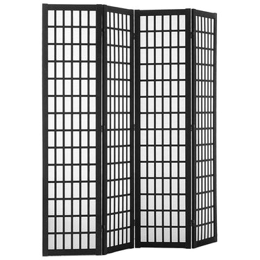 Room Divider, 4 Panel Japanese Room Divider, Wood Folding Privacy Screen Indoor, Japanese Partition Dividers Portable Decoration Screens, for Room Separation Home Office Restaurant & Bedroom