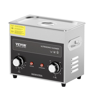 3L Ultrasonic Cleaner with Heater and Timer, 150W Stainless Steel Ultrasonic Cleaner Machine with Degas & Gentle Modes, Ultrasonic Parts Cleaner with Knob Control for Jewelry Glasses Watch