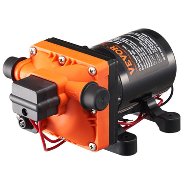 12V Diaphragm Pump 3GPM 11.36 L/min 4-Chamber Water Pump Pressure Switch