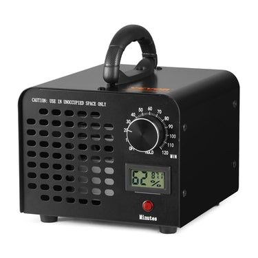 Ozone Generator, 24000mg/h Ozone Machine Odor Remover, High Capacity Commercial/Industrial Ozone Generator Machine, Home Air Ionizers Deodorizer with 0-120 min Time Setting for Rooms, Cars, Pets