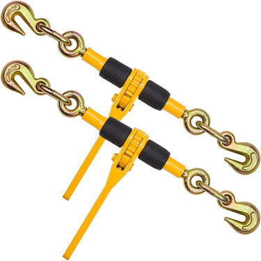 Chain Binder Ratchet Load Binder 1/4"-5/16" 2600 lbs for Tie Down 2 Pack