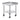 Stainless Steel Work Table, 24 x 24 x 30 Inch Commercial Food Prep Worktable with 4 Wheels, Casters, 3-Sided Backsplash Heavy Duty Prep Worktable, Metal Work Table for Restaurant Home Hotel