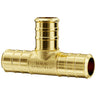 Pipe Fittings 1/2" 50PCS Brass Clamp-style Tee for Heating/Shower System