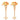 10PCS 43cm/16.9' Tall Wedding Flower Vase Metal Gold Trumpet for Tables