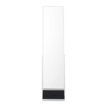 Mirror Jewelry Cabinet 360° Swivel Standing Mirror with Storage White