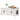 Cat Litter Box Enclosure Wooden Litter Box Furniture Hidden 2 Rooms White