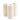 3 Pack Unscented Pillar Candles 65 Hours Long Burning Christmas White
