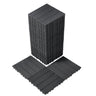 Interlocking Deck Tiles 36 Pack 12"x12" Plastic for Porch Dark Grey