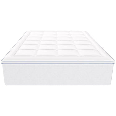Mattress Topper Premium Memory Foam Fiber Fill Queen Size 4 in Thickness