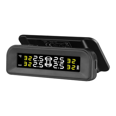 RV Tire Pressure Monitoring System Real Time Solar Trailer TPMS 4 Sensors
