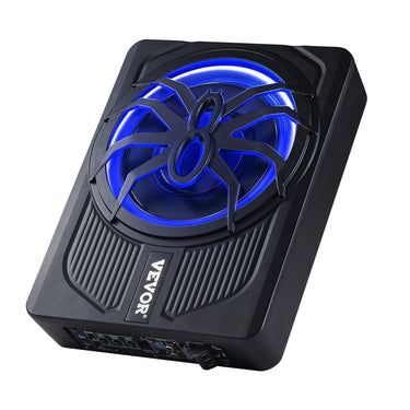 10" 440W Under Seat Car Subwoofer with Blue Ambient Light Subwoofer System