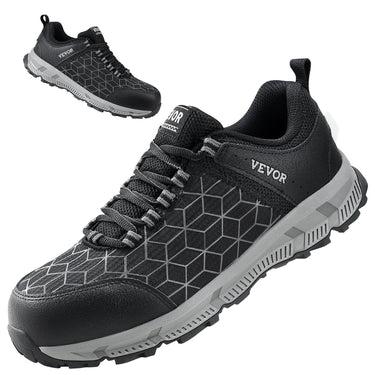Steel Toe Shoes for Men US Size 10 Wide Athletic Work Shoe Sneakers Black