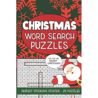Christmas Word Search Puzzles: Seek and Find Word Circle Puzzle Book Holiday Seasonal Activity Book for Kids and Adults