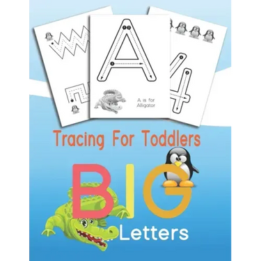 Tracing For Toddlers BIG Letters: Letters and numbers tracing, Alphabet learning for toddlers and pre-schoolers